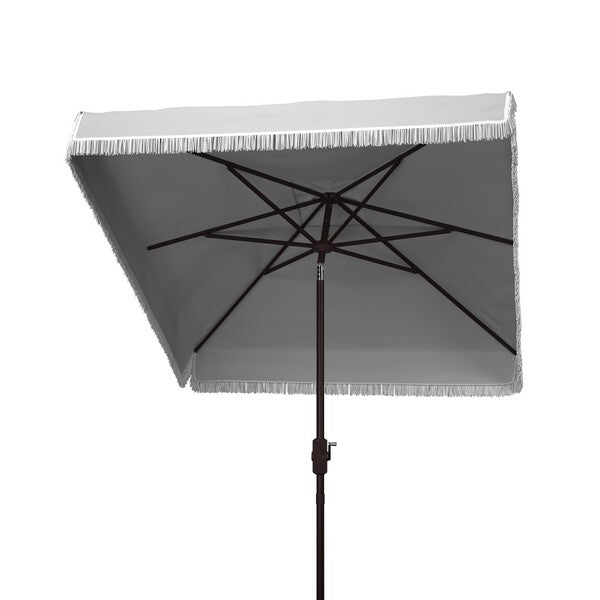 Milan Fringe 7.5 Ft Square Crank Umbrella