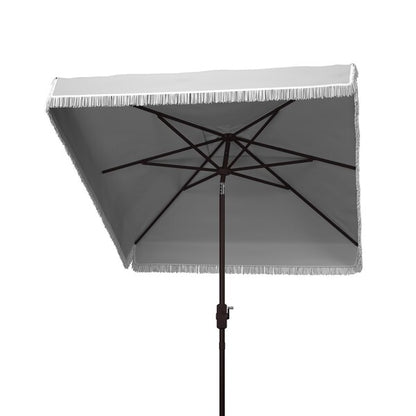 Milan Fringe 7.5 Ft Square Crank Umbrella