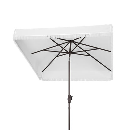 Milan Fringe 7.5 Ft Square Crank Umbrella
