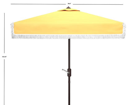 Milan Fringe 7.5 Ft Square Crank Umbrella