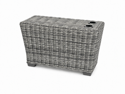 Seacoast Wicker Cup Wall in gray wicker